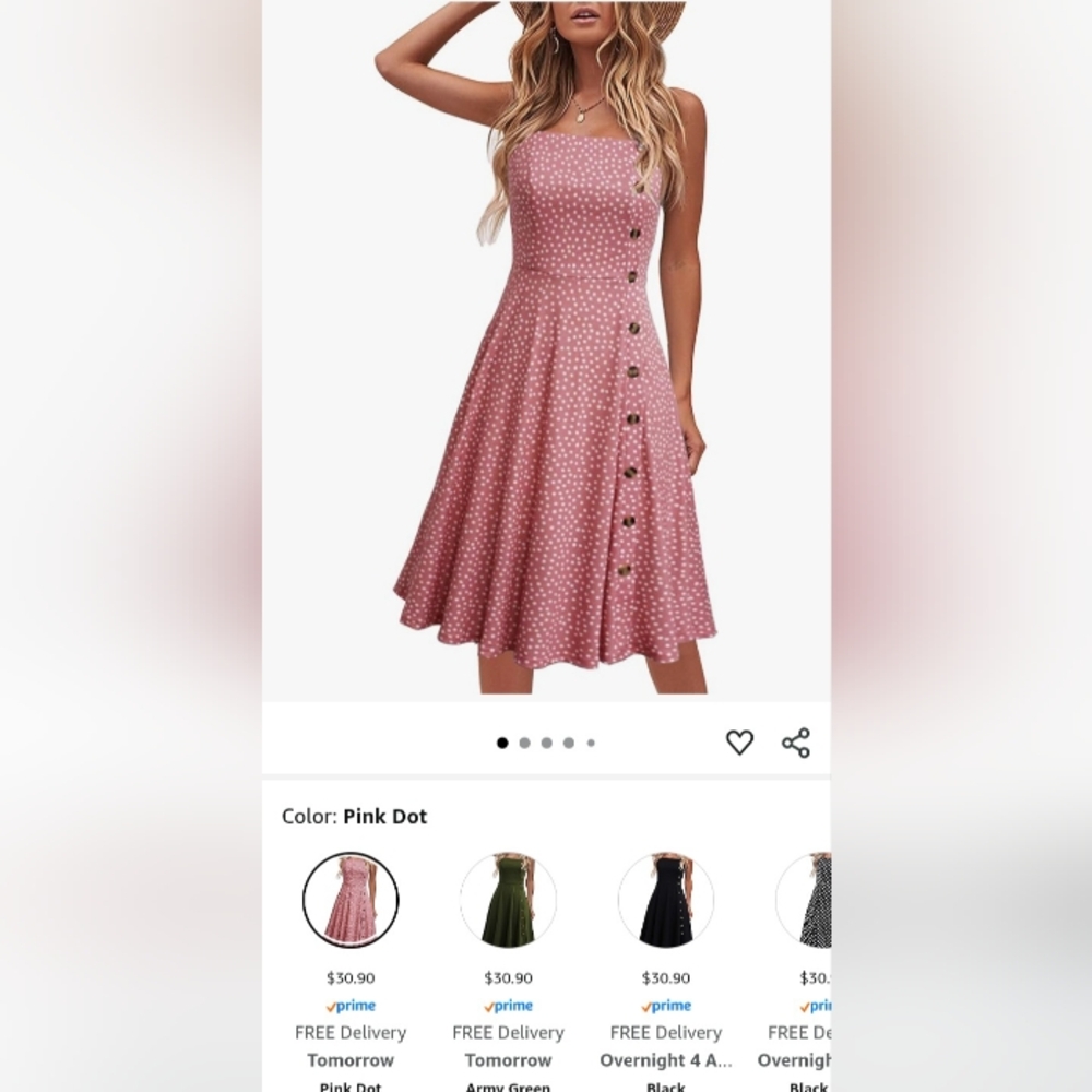 Pink Polka Dot Dress